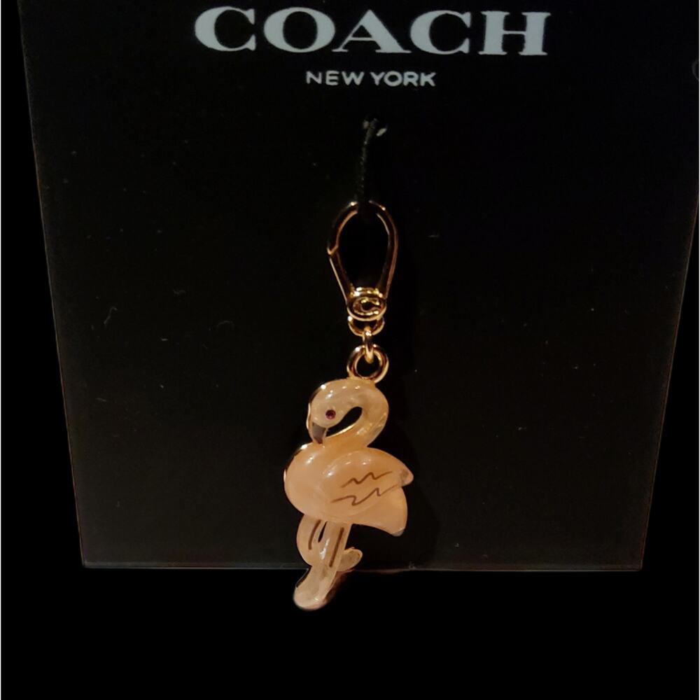 COACH PINK FLAMINGO CHARM FOR NECKLACE, BRACELET, OR PURSE